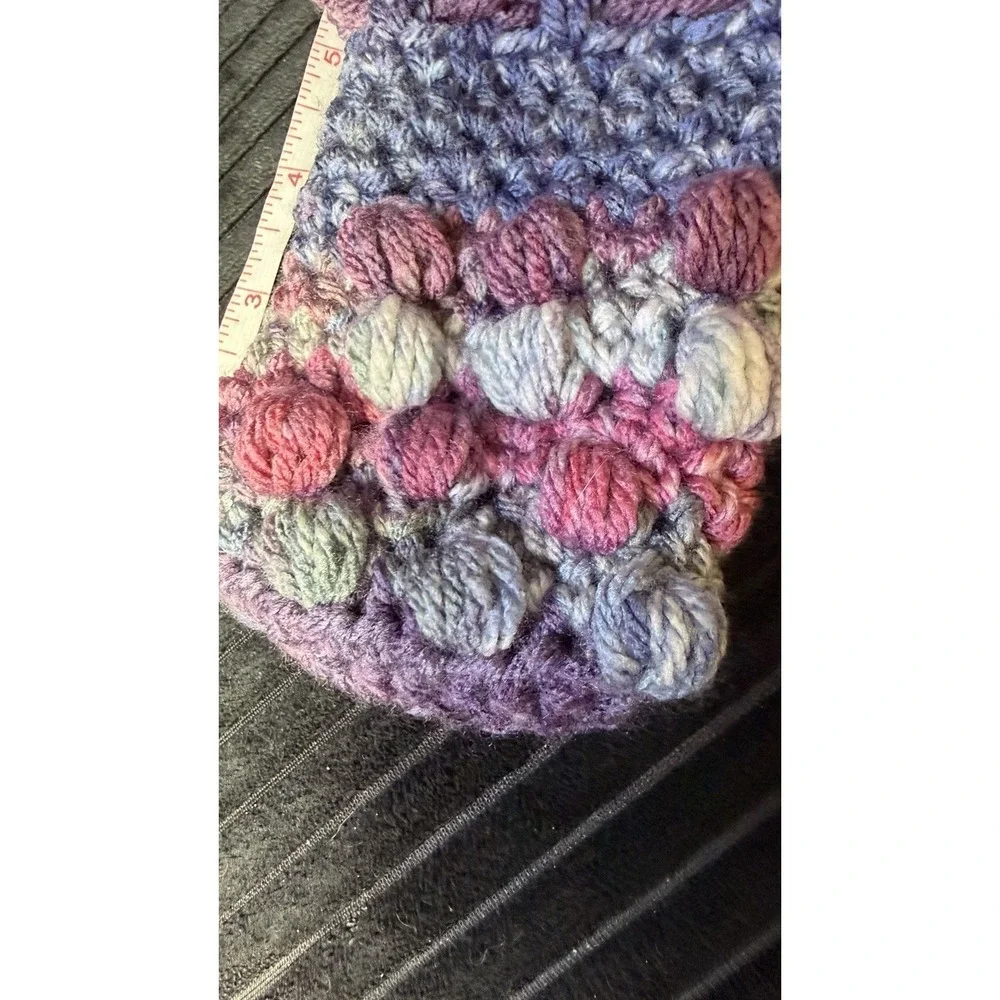Handmade Crochet Bobble Soap Saver Massage Pouch Drawstring Spa Gift